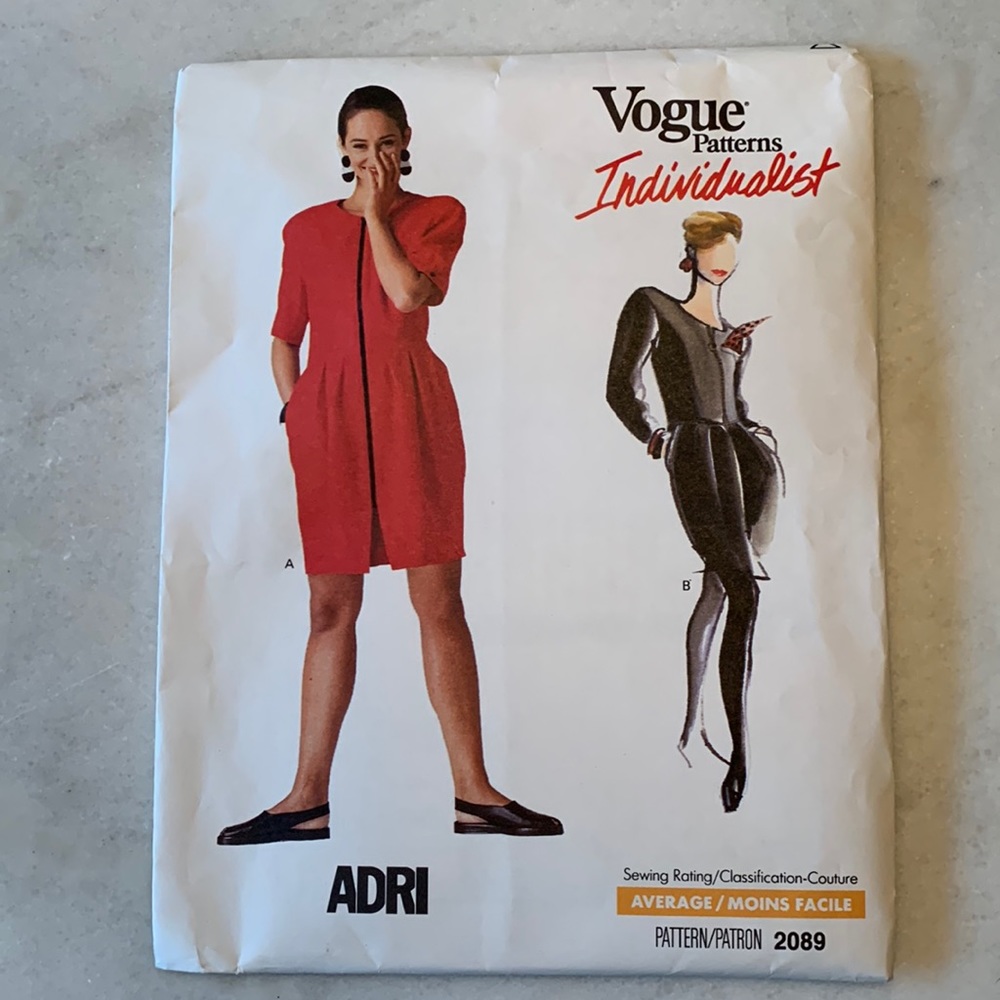 UNCUT Vogue Individualist ADRI Misses Petite Dress Sewing Pattern 2089